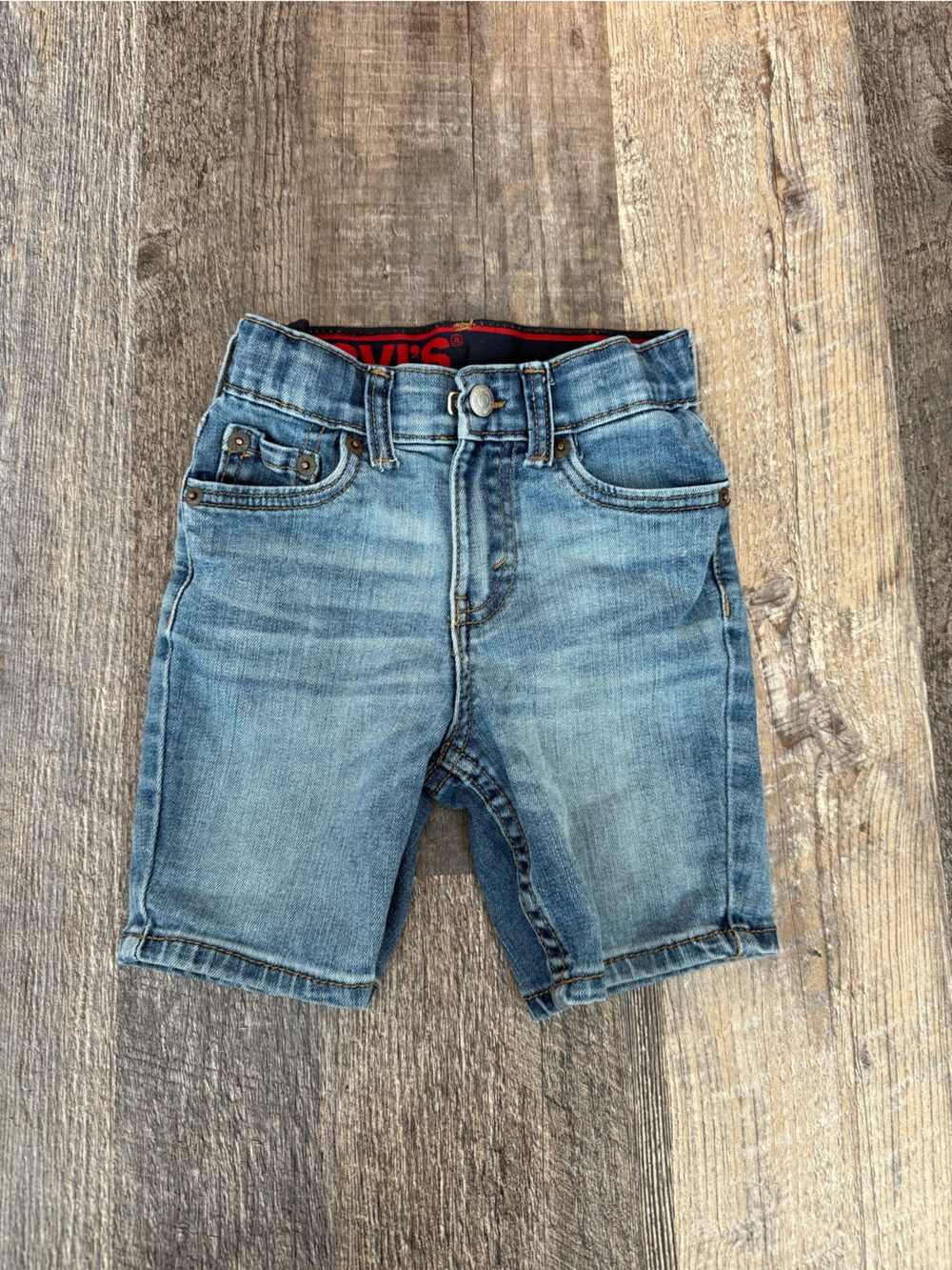 Levi's Light Blue Straight Jeans Shorts Size 4T